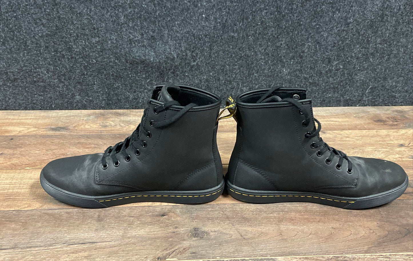 Dr. Martens Sheridan Black Canvas 7-Eyelet Sneaker Boots Women's Size 8
