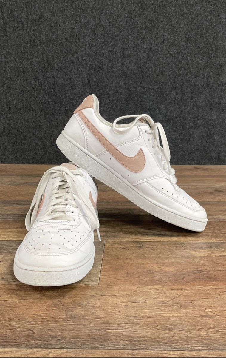 Nike Court Vision Low Next Nature White Rose Whisper Women's Sneakers Size 8