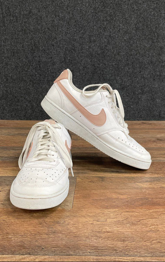 Nike Court Vision Low Next Nature White Rose Whisper Women's Sneakers Size 8