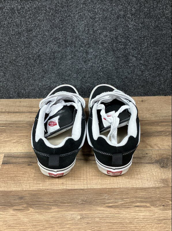 Vans Knu Skool Black White Chunky Skate Sneakers Men's 8.5 Women's 10