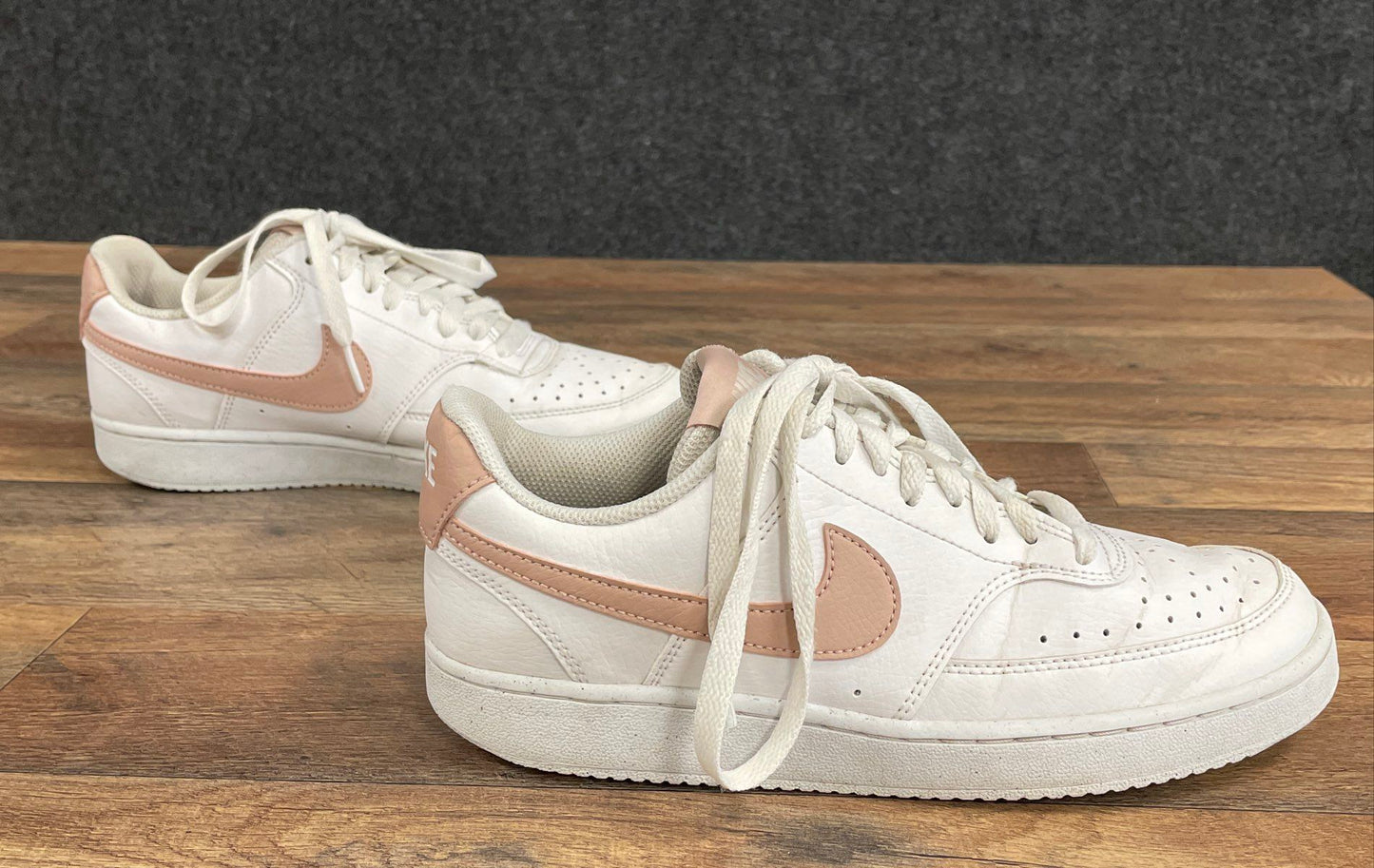Nike Court Vision Low Next Nature White Rose Whisper Women's Sneakers Size 8