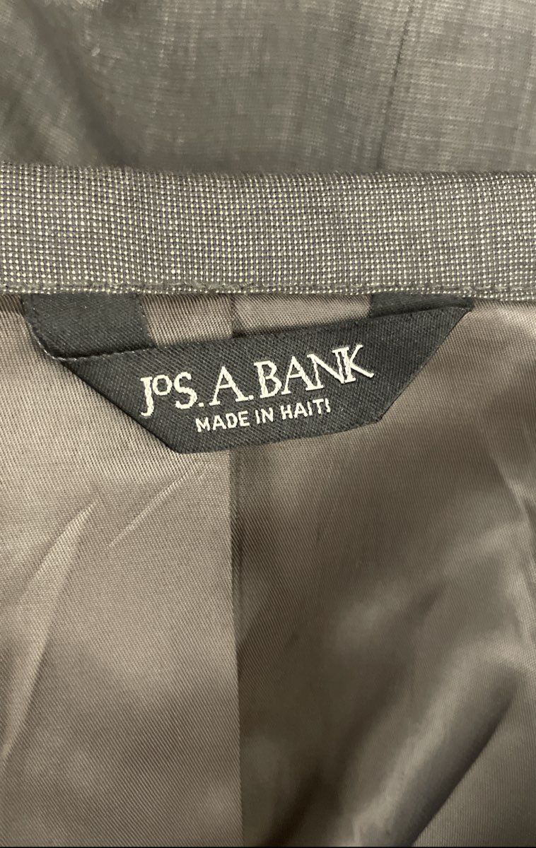 Jos. A. Bank Men's Gray 100% Wool 2-Button Blazer Sport Coat Sz 46R