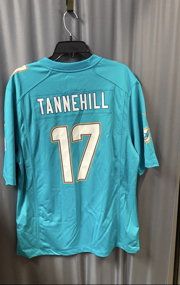 Nike Men's Miami Dolphins Ryan Tannehill #17 NFL Jersey Aqua Teal Size L