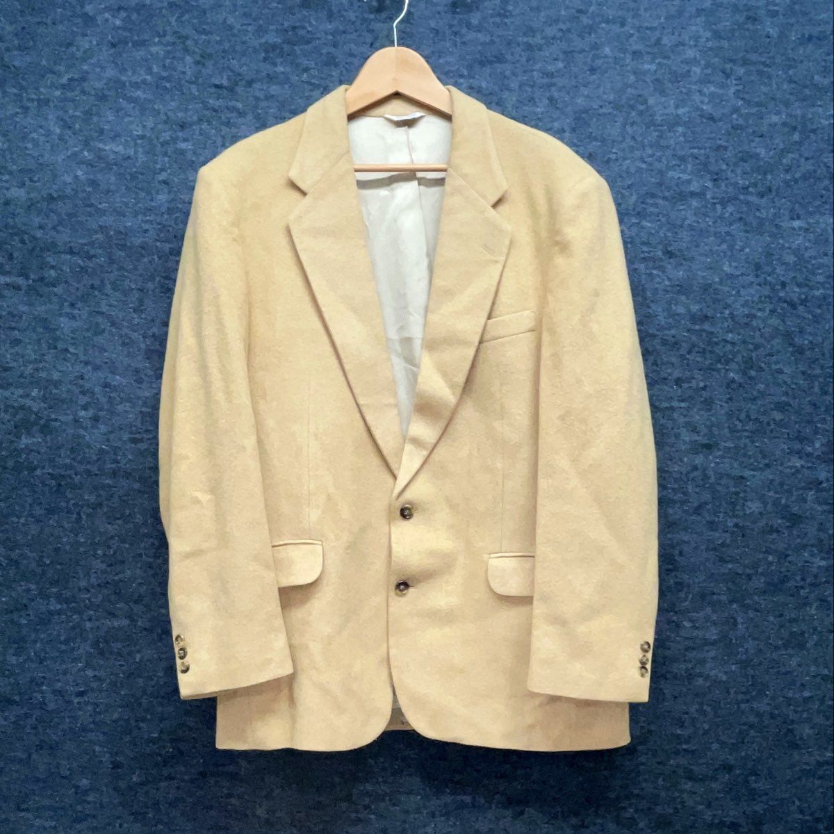 Hunt Valley Men's Vintage 70s Camel Hair Blazer Sport Coat Tan