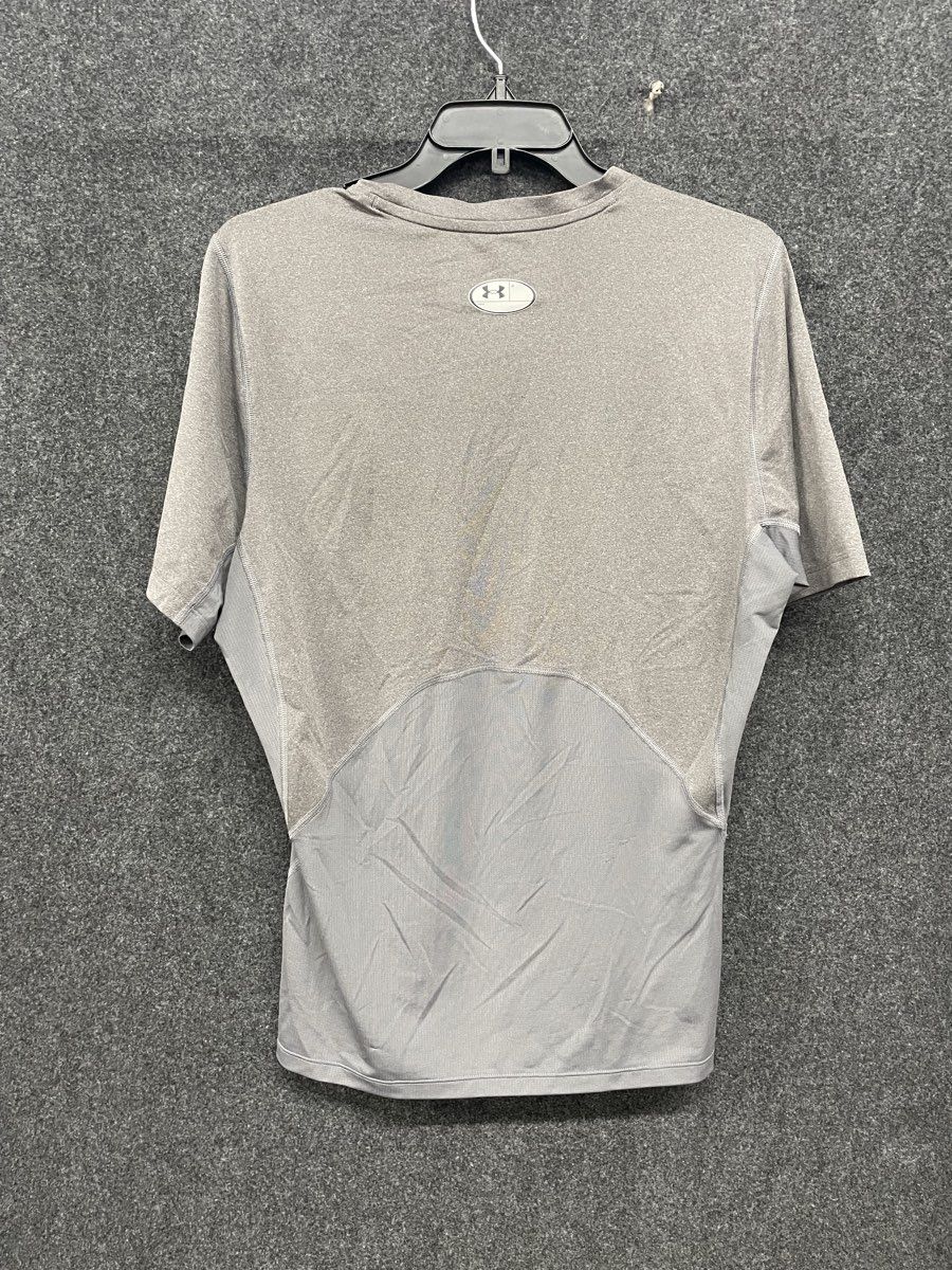 Under Armour Men's Heat Gear Gray Short Sleeve Compression Shirt Size XL