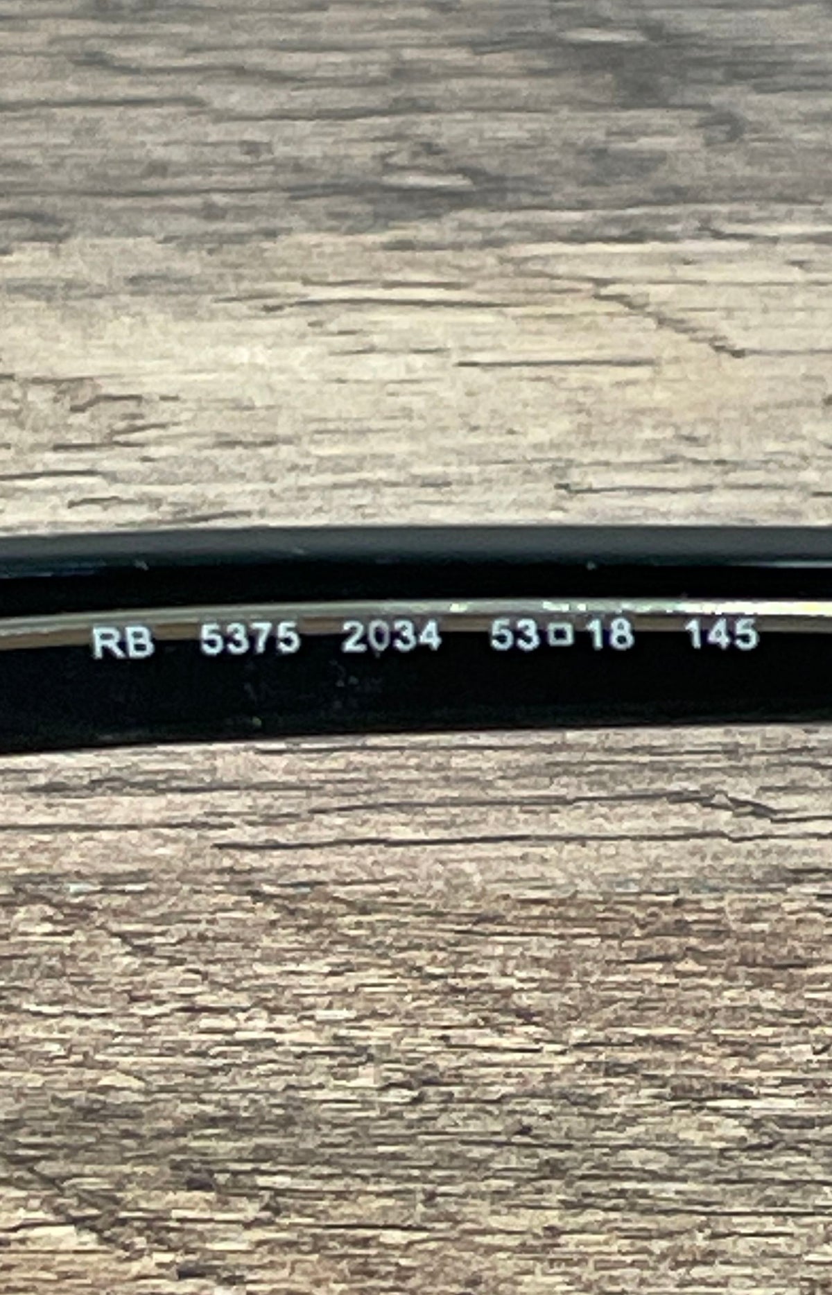 Ray-Ban Unisex RB5375 2034 Black Clear Eyeglasses Frames 53-18-145