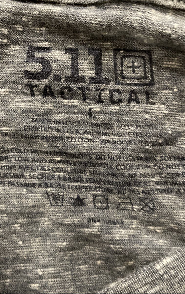 5.11 Tactical Men's Green Heathered Logo Short Sleeve T-Shirt Size L