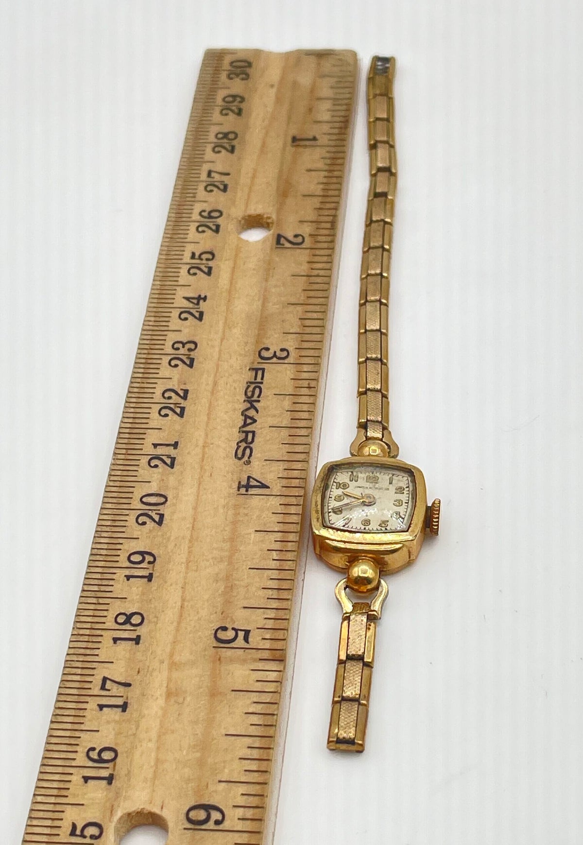 Davis & Hawley Co. 14k GF Case W/ 10k GF Top Caps Watch *Damaged & Not Working*