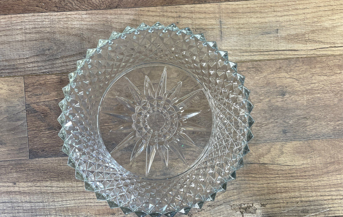 Arcoroc France Starburst Large Serving Bowl & 4 Diamond Point Bowls 5pc Set