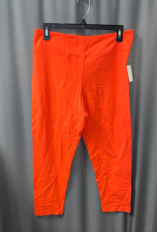 NWT J. Crew Women's Orange Capri Athletic Leggings Size L