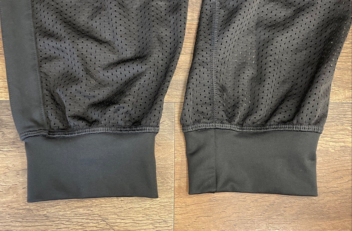 PUMA Women's Black Semi-Sheer Mesh Jogger Pants Sz XS