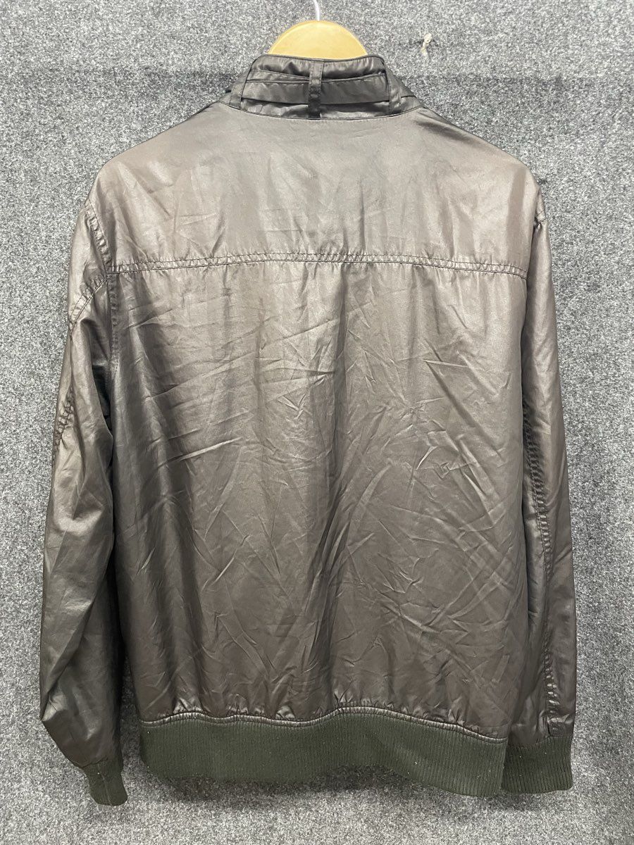 Smoke Rise Men's Olive Green Full Zip Jacket with Epaulettes Size L