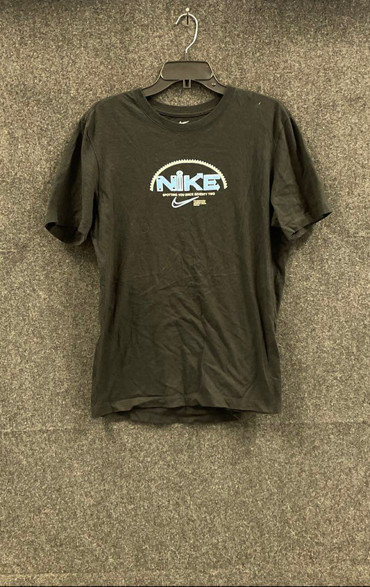 Nike Men's T-Shirt Black Spotting You Since Seventy Two Graphic Swoosh Sz M