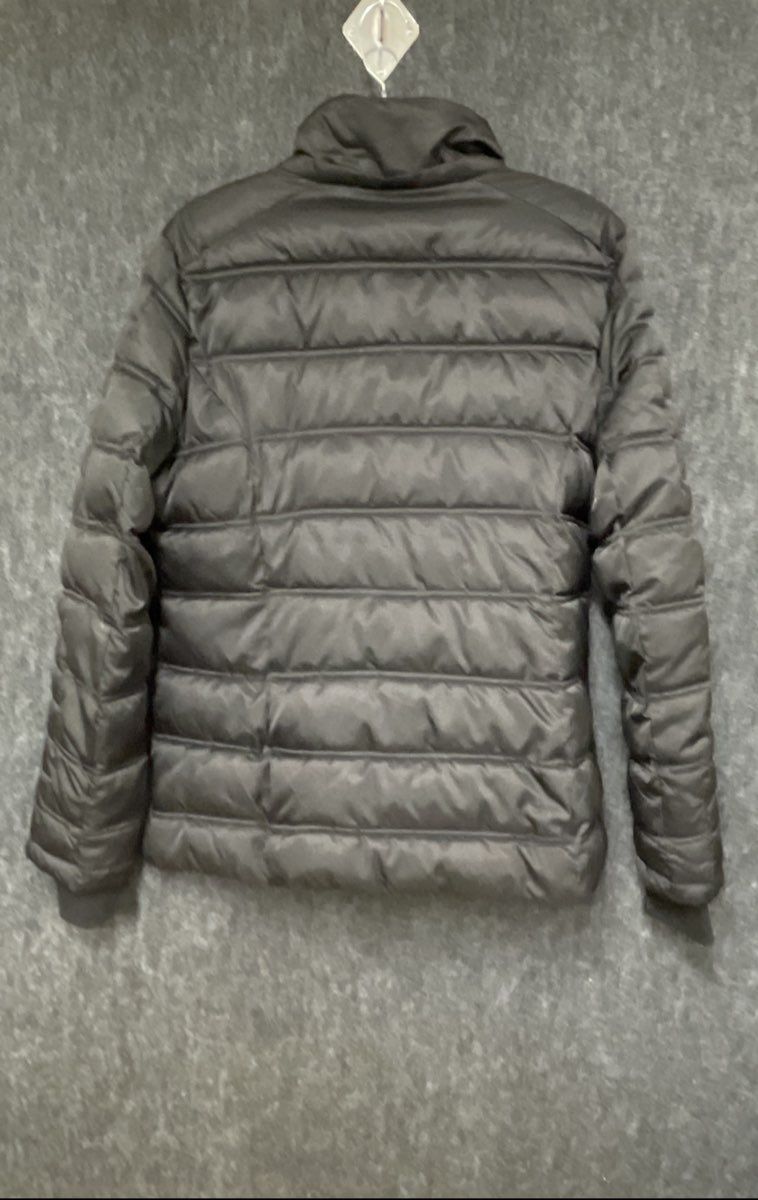 Nautica Women's Black Quilted Puffer Jacket Water Resistant Ribbed Sz XL