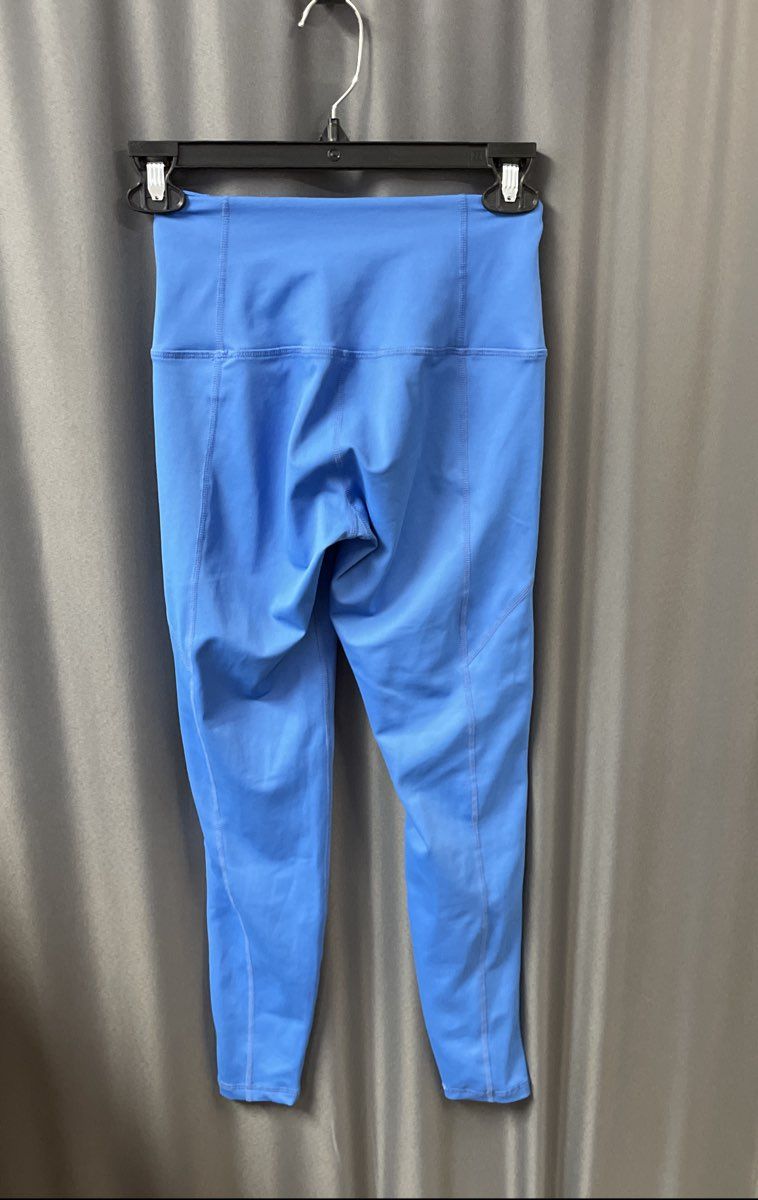 Cleo Harper Women's Blue High Waist Mesh Panel Activewear Leggings Size XS