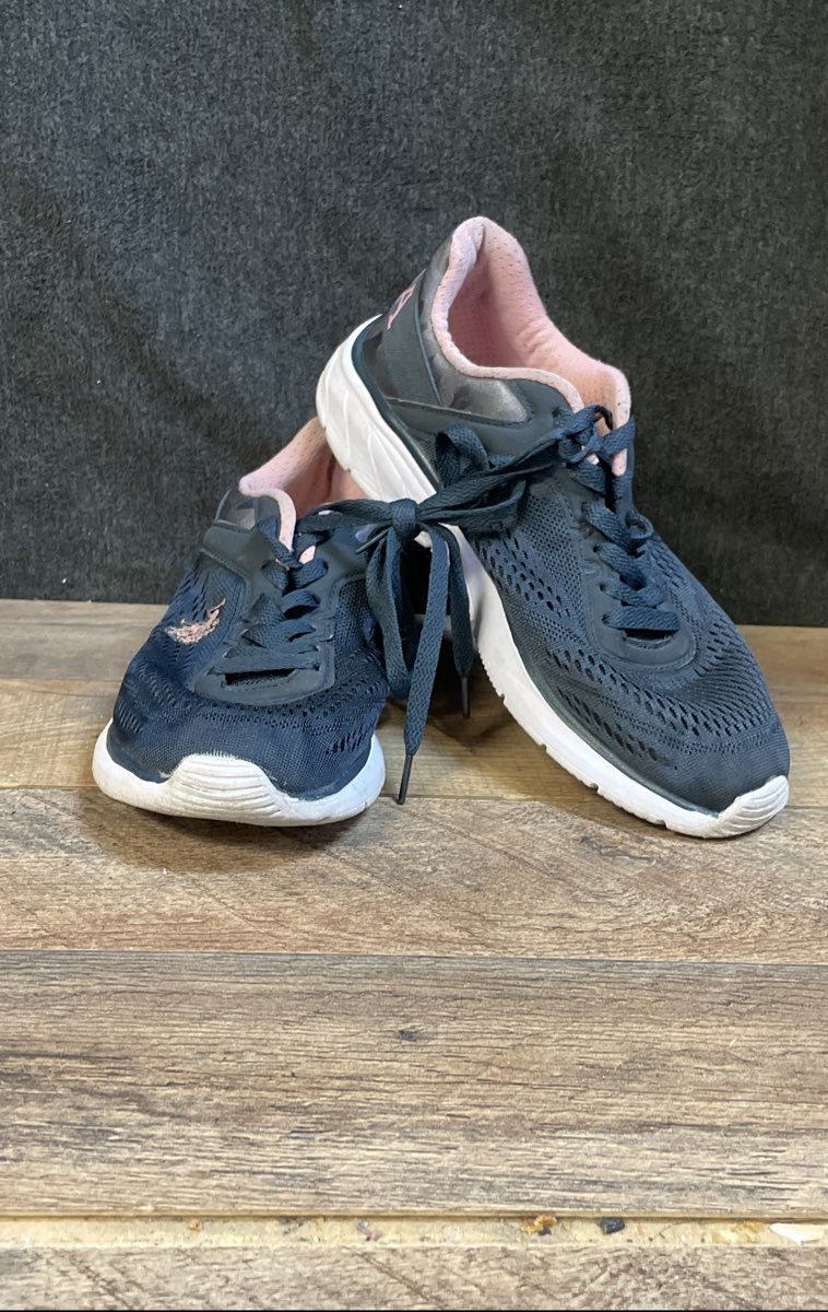 U.S. Polo Assn. Navy Blue Pink White Mesh Walking Shoes Sneakers Size 9