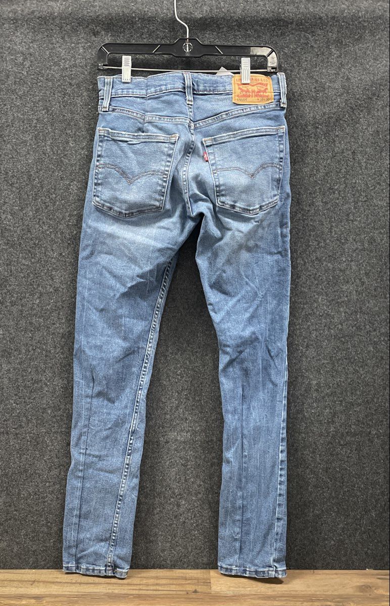 Levi's Men's 65504 Skinny Taper Jeans Light Wash Blue Stretch Denim Sz 30x32