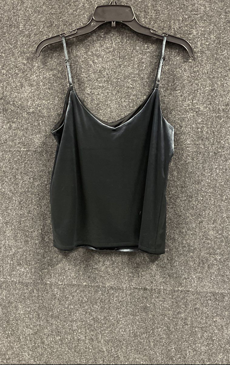 Banana Republic Women's Navy Velvet Cami Top Adjustable Straps NWT Sz S