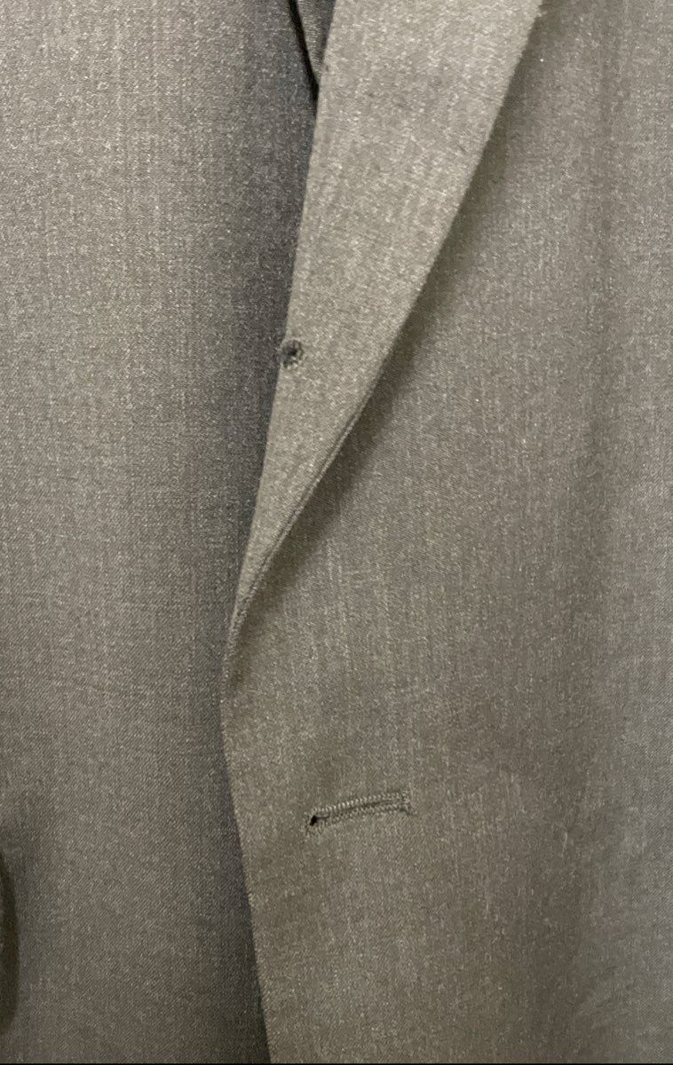 Linea Uomo Men's Charcoal Gray Wool Stretch Performance Suit Blazer Sz 50R