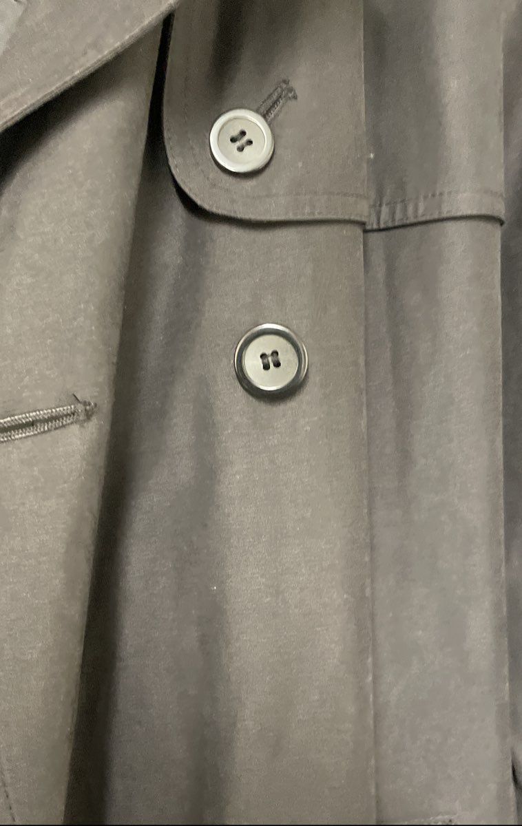 London Fog Women's Black Double Breasted Belted Trench Coat Size 12 Petite