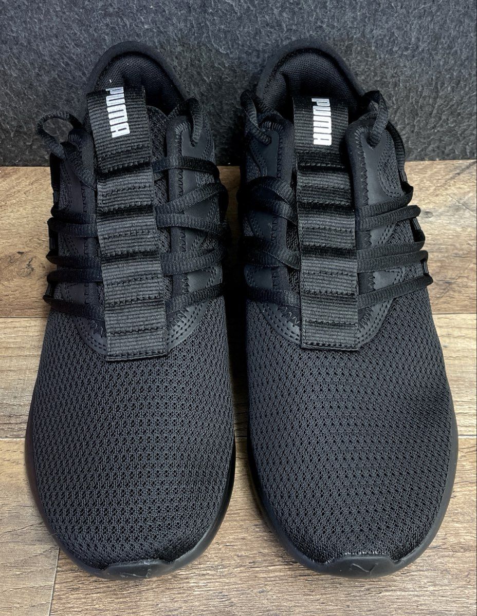 PUMA Softride Enzo NXT Triple Black Men's Running Training Shoes Size 10