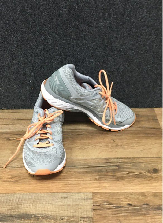 Asics GT-3000 5 Mid Grey Stone Grey Cantaloupe Women's Running Shoes Size 8.5