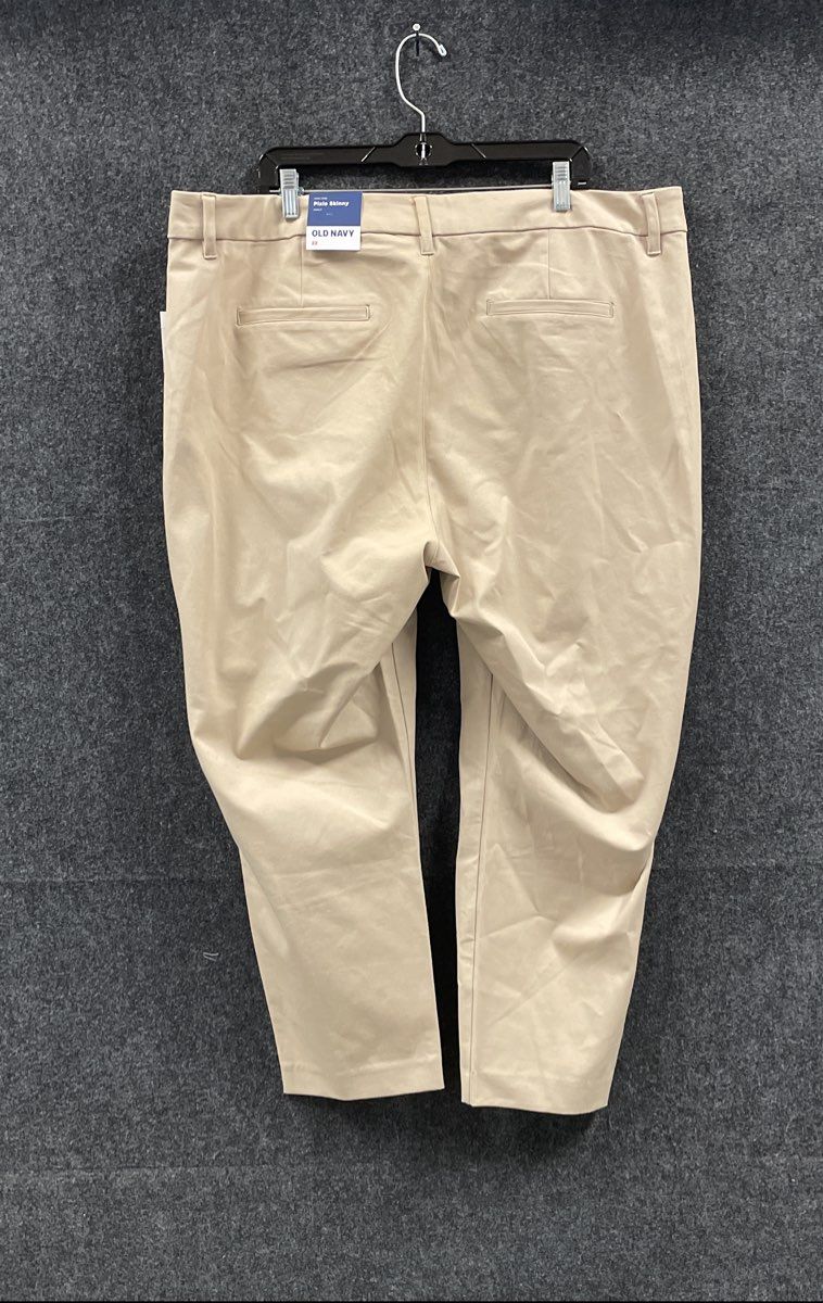 Old Navy Women's Beige High-Rise Pixie Skinny Ankle Pants Sz 22 NWT
