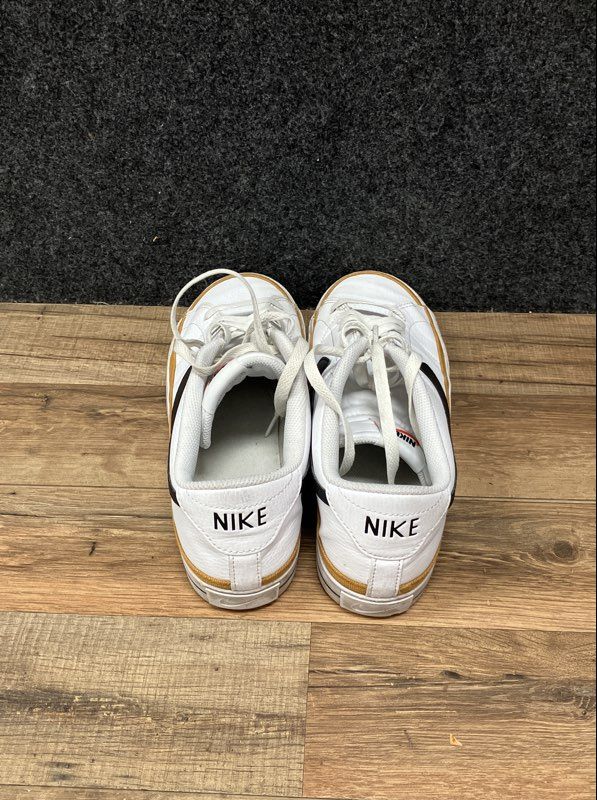 Nike Court Legacy Next Nature White Black Ochre Low Sneaker Men's Size 10.5