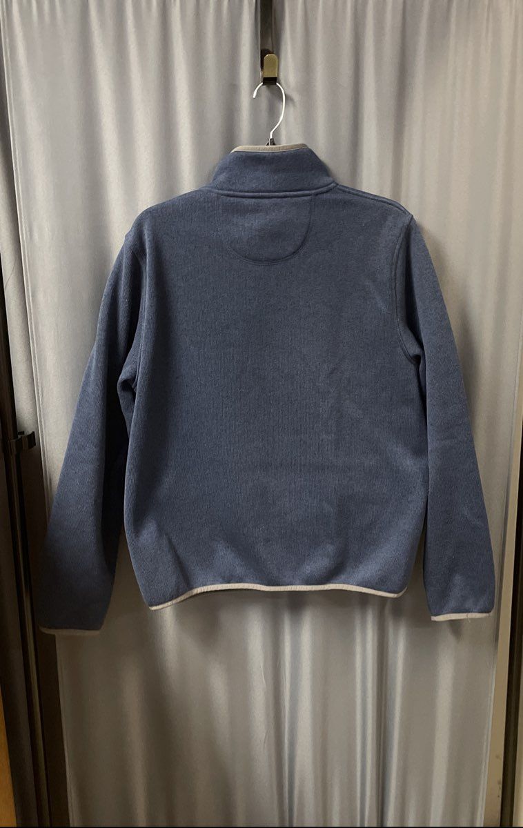 LL Bean Men's Blue Sweater Fleece 1/4 Snap Pullover Slightly Fitted Sz M