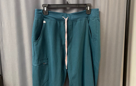 Figs Women's Zamora Jogger Scrub Bottoms Green Technical Collection Sz MT