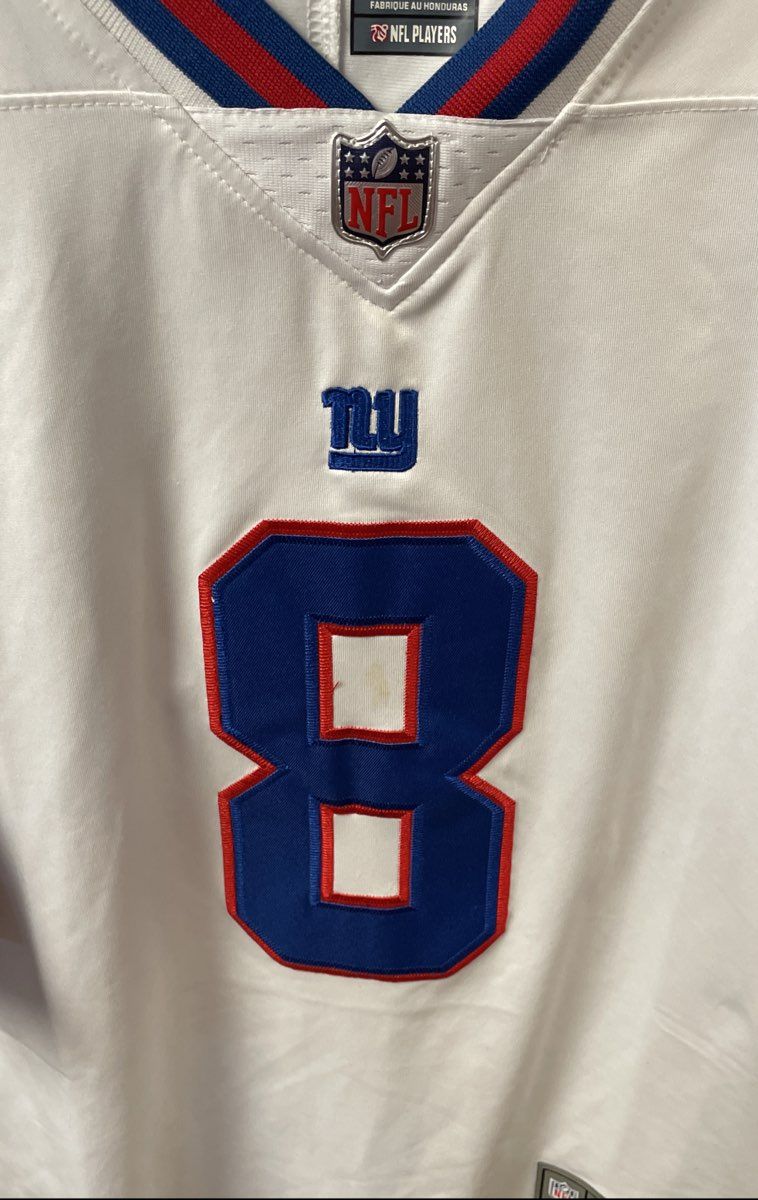 Nike Men's NY Giants Daniel Jones #8 White On Field Football Jersey Size M