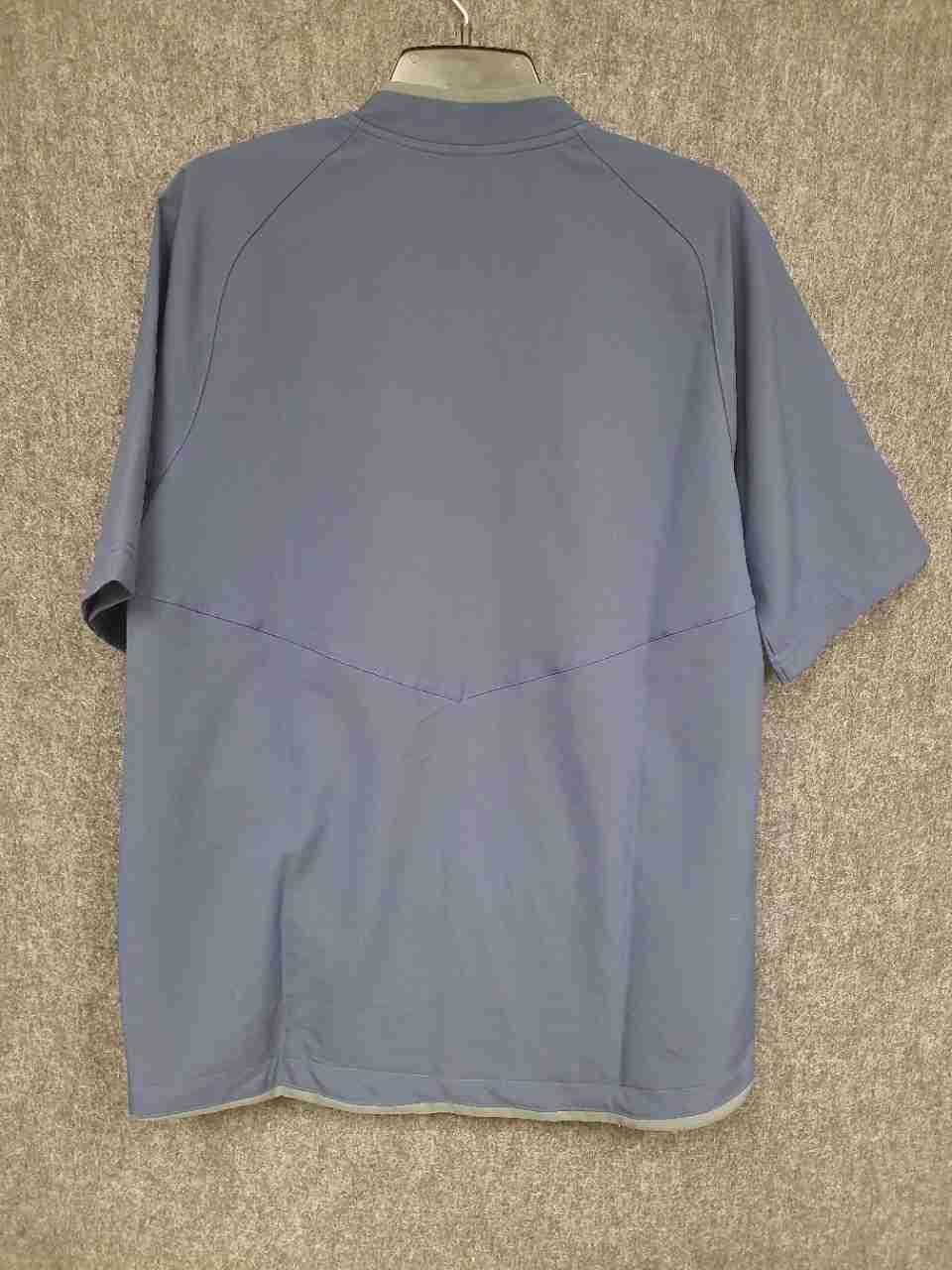 Nike Men's Dri-FIT Short Sleeve Baseball Training Jacket Blue Windshirt NWT M