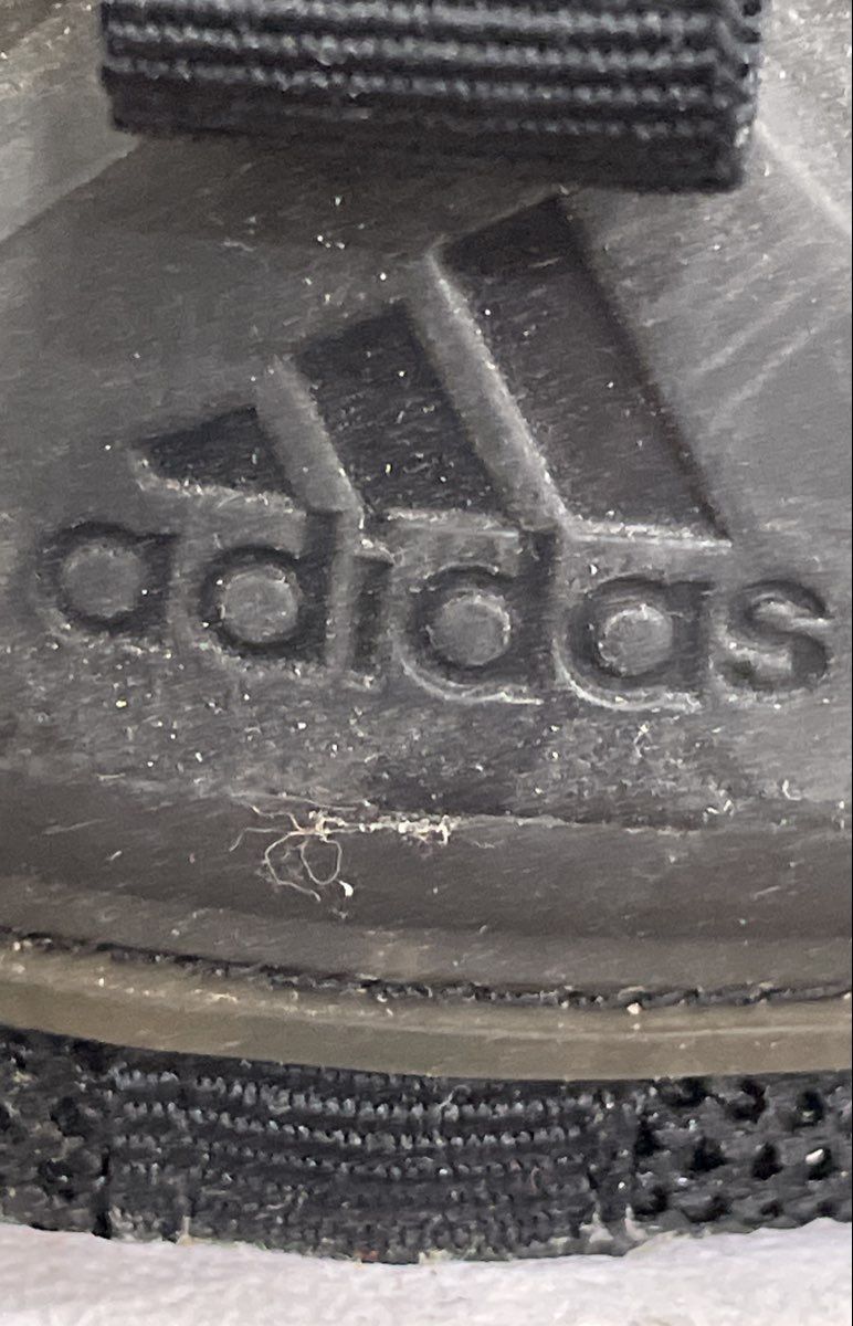 Adidas Questar Flow Cloudfoam Black Gum Sole Mesh Sneakers Size 8.5