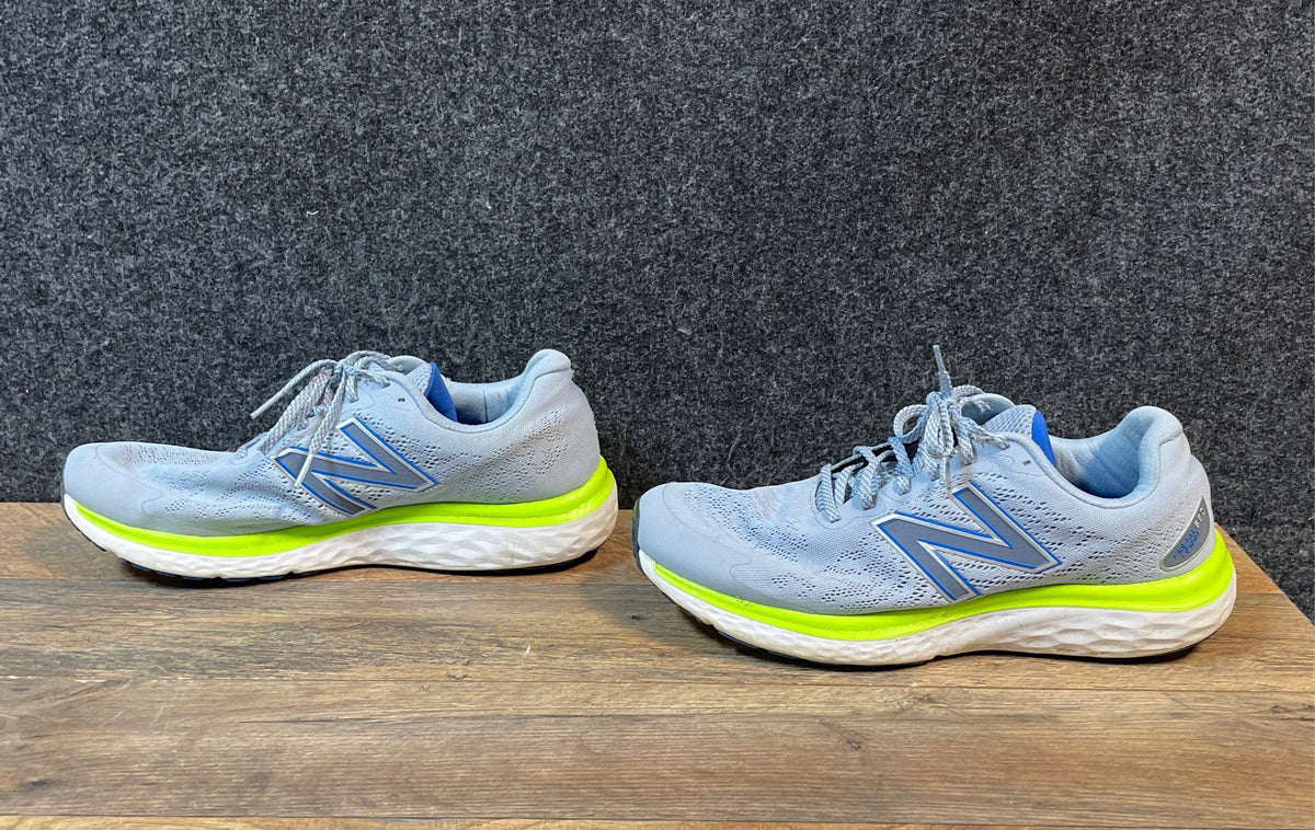 New Balance Fresh Foam 680 v7 Blue Lime Men's Running Shoes Size 10.5