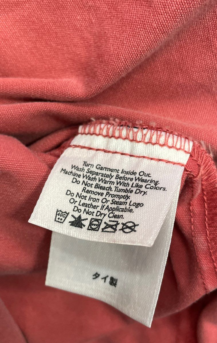 Eddie Bauer Women's Coral Pink Cotton Button Front A-Line Skirt Sz 12 Petite