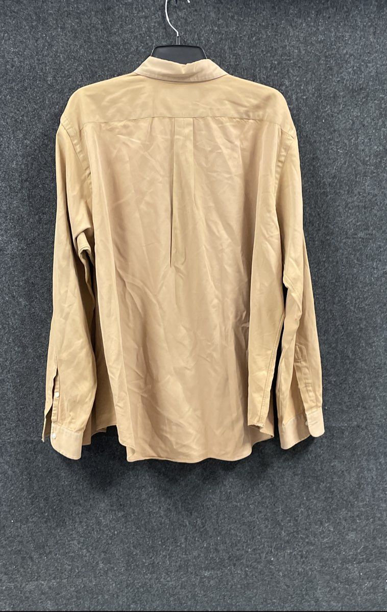 Ralph Lauren Men's Tan Khaki Classic Fit Long Sleeve Button Down Shirt XL