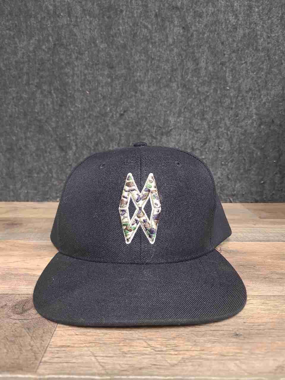 Morgan Wallen Men's Black Snapback Hat Baseball Cap Camo MW Logo Adjustable