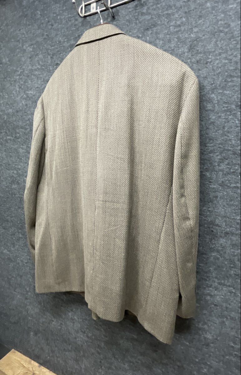 Baracuta Men's Tan Brown Micro Weave Two Button Notch Lapel Blazer Jacket