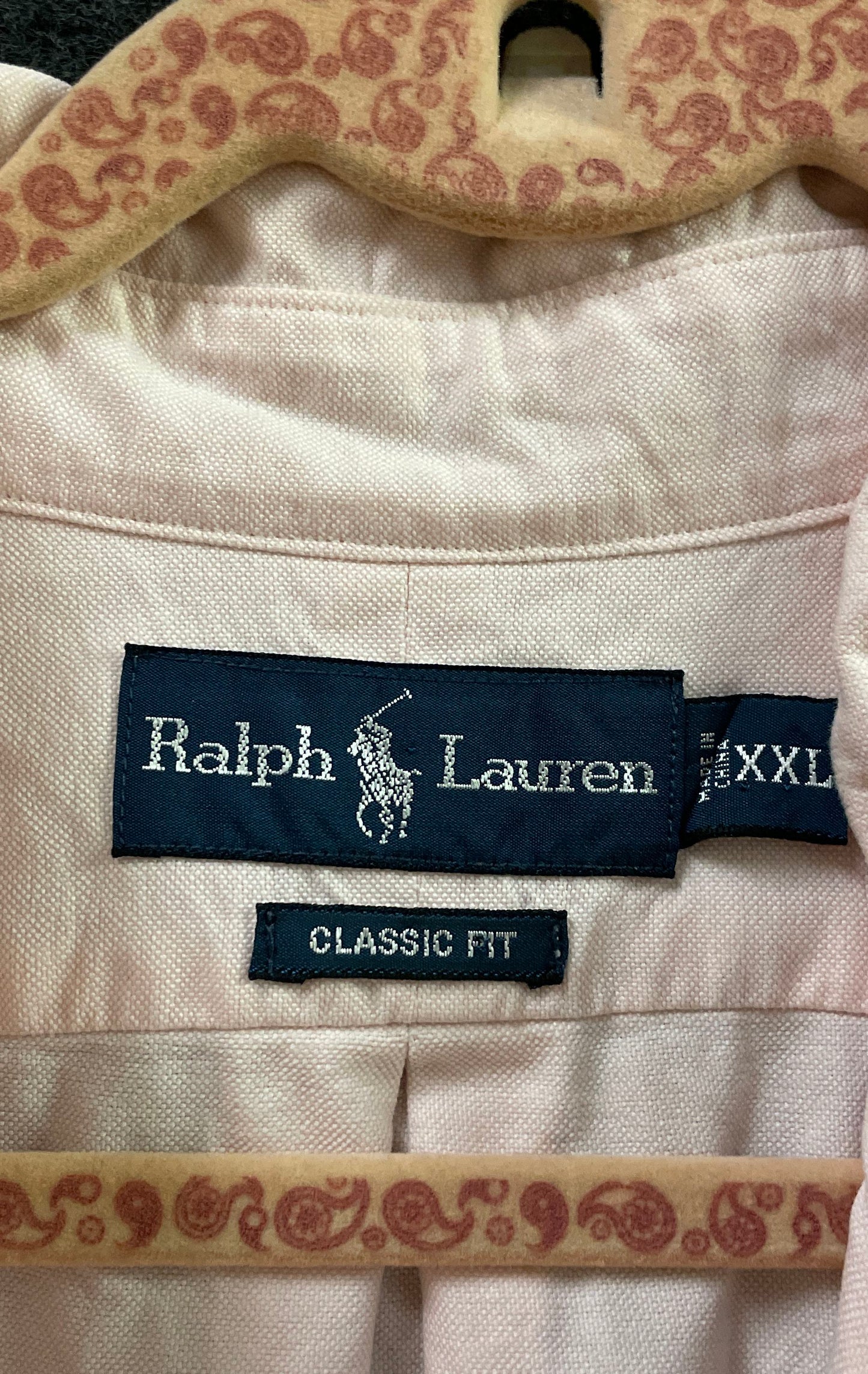 Ralph Lauren Men's Pink Classic Fit Oxford Button Down Shirt Sz XXL