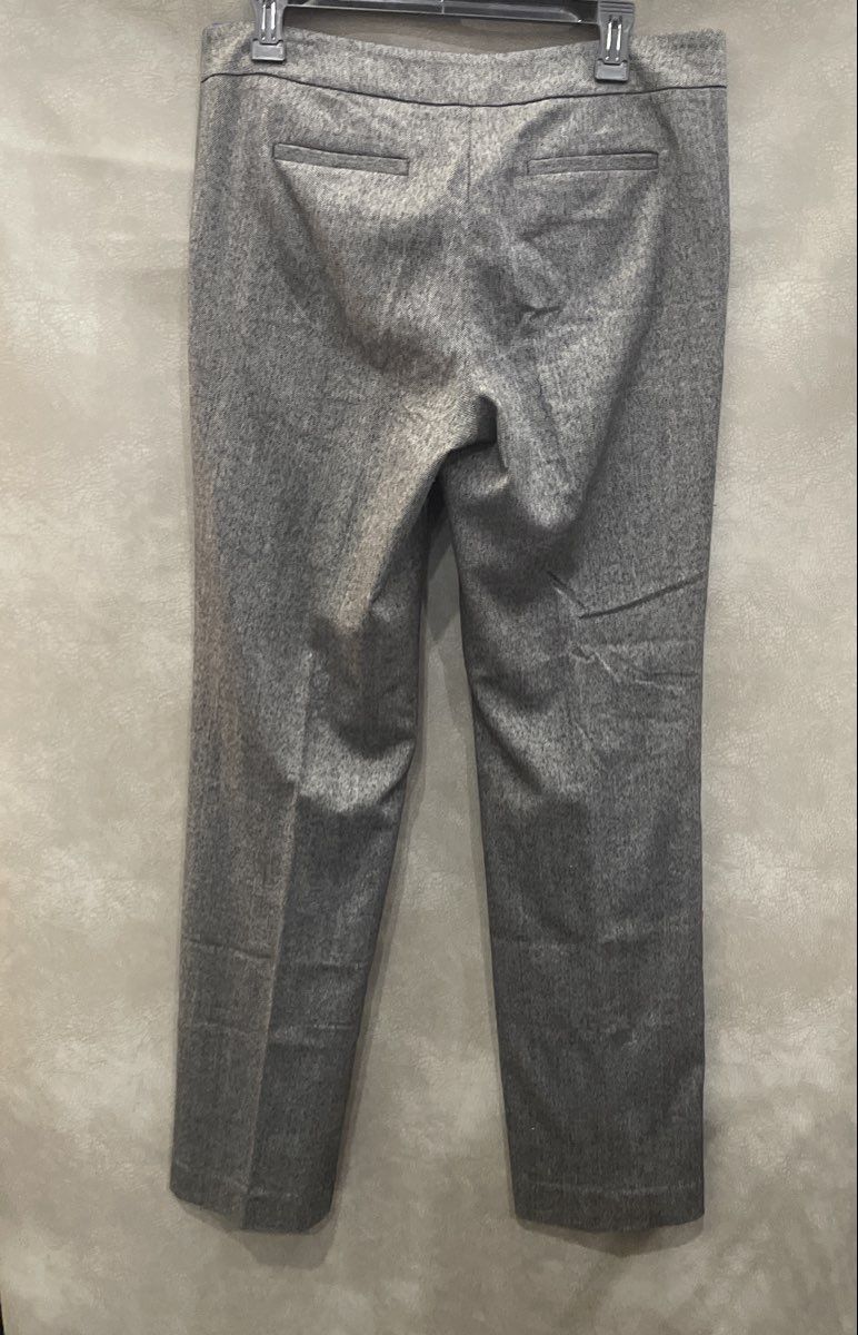 Jones New York Sport Women's Grey Textured Straight Leg Stretch Pants Size 8
