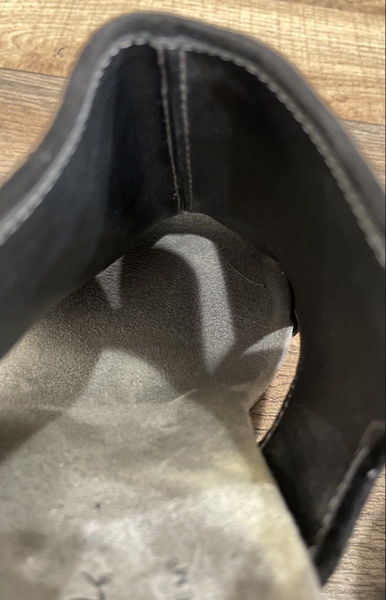 Life Stride Soft System Black Perforated Peep Toe Wedge Sandals Size 7.5M