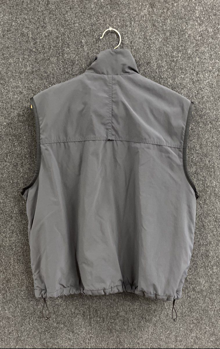 Eddie Bauer Men's Gray Full Zip Fleece Lined Outdoor Mock Neck Vest Size M