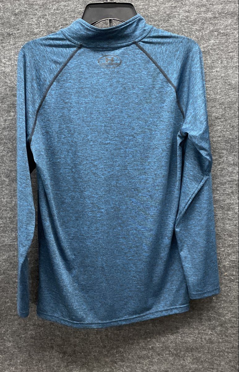 Under Armour Men's Blue Heather HeatGear Tech 1/4 Zip Pullover Size S