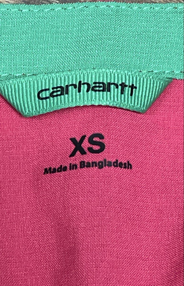 Carhartt Women's Pink Force Cross-Flex Scrub Set V-Neck Top Cargo Pants NWT XS