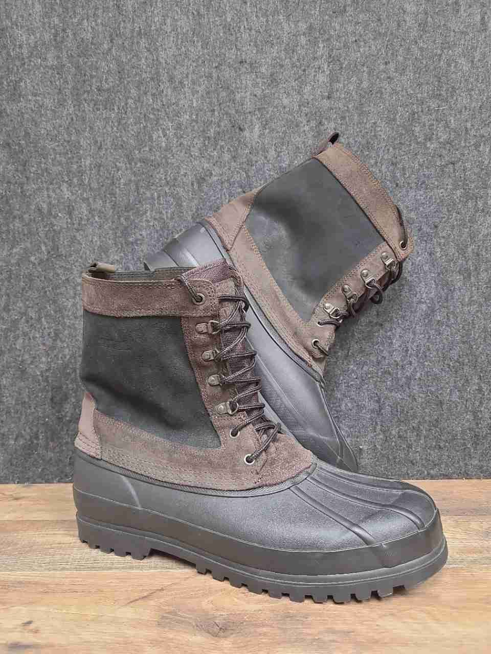 Pacific Trail Artic Brown Black Men's Insulated Winter Duck Boots Size 13M