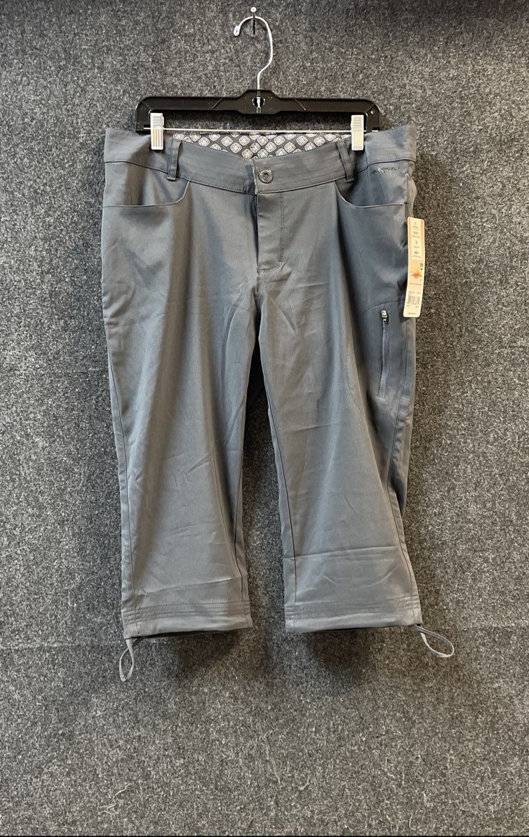 ZeroXposur Women's Slate Gray Stretch Hiking Capri Pants NWT Sz 12
