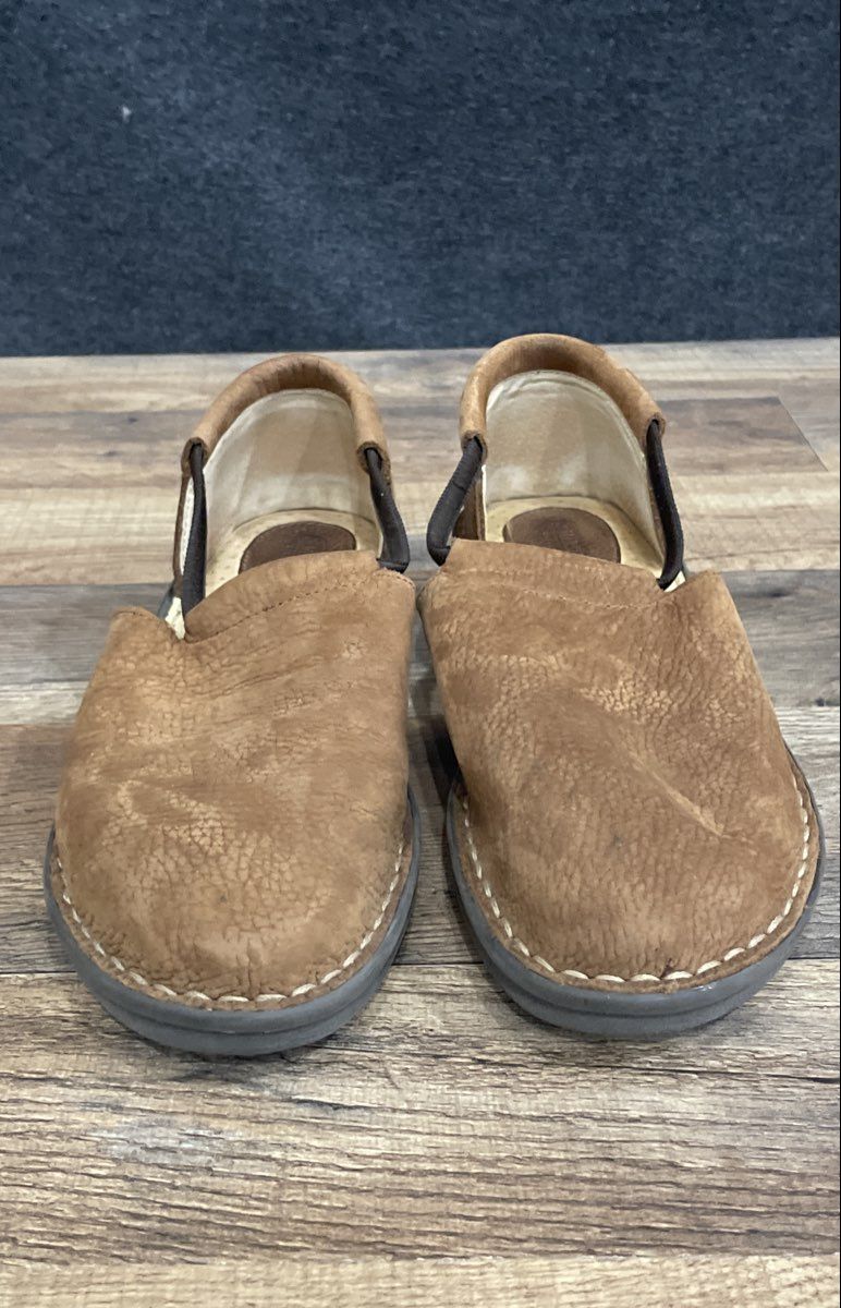 Marsh Landing Tanner Brown Pebbled Leather Comfort Slip-On Shoes Size 8.5 M