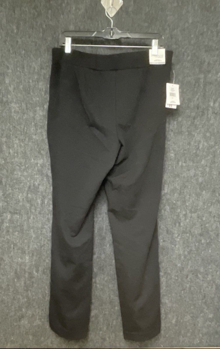 Company Ellen Tracy Women's Black Straight Leg Stretch Dress Pants Sz L NWT