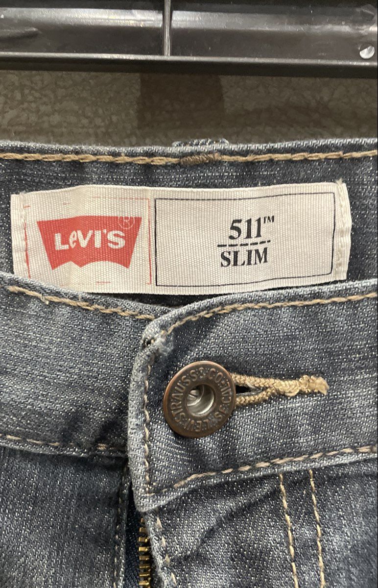 Levi's Boys' 511 Slim Fit Jeans Dark Blue Denim Size 16 REG W28 L28