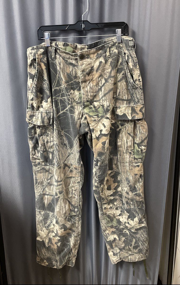 Vintage 90s Mossy Oak Break-Up Camo BDU Cargo Pants NATO Spec Sz M Regular